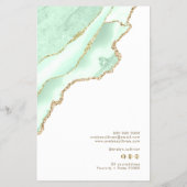 Zeeschuim groene agaat prijslijst flyer (Achterkant)