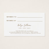 Zeeschuim groene agaat referral kaart (Achterkant)