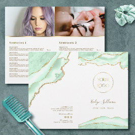 Zeeschuim groene agaat service menu brochure