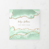 Zeeschuim groene agaat trifold brochure drieluik kaart (Cover)