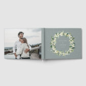 Zeeschuim Groene Snowberry+Eucalyptus Krans Bruilo Gastenboek (Volledig)