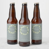 Zeeschuim Groene Snowberry + Eucalyptus Winter Bru Bier Etiket (Flessen)