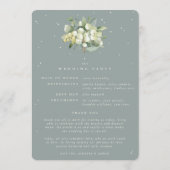 Zeeschuim Groene Snowberry + Eucalyptus Winter Bru Programmakaart (Achterkant)