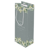 Zeeschuim Groene Snowberry + Eucalyptus Winter Bru Wijn Cadeautas (Voorkant Gekanteld)