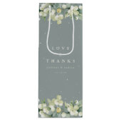 Zeeschuim Groene Snowberry + Eucalyptus Winter Bru Wijn Cadeautas (Voorkant)