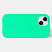 Zeeschuim Groene Stevige Kleur | Klassiek | Elegan Case-Mate iPhone Case (Achterkant (horizontaal))
