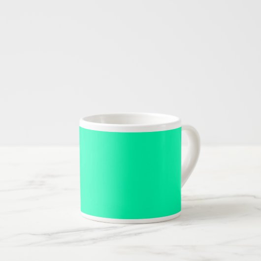 Zeeschuim Groene Stevige Kleur | Klassiek | Elegan Espresso Kop (Voorkant rechts)