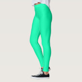 Zeeschuim Groene Stevige Kleur | Klassiek | Elegan Leggings (Links)