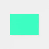 Zeeschuim Groene Stevige Kleur | Klassiek | Elegan Post-it® Notes (Voorkant)