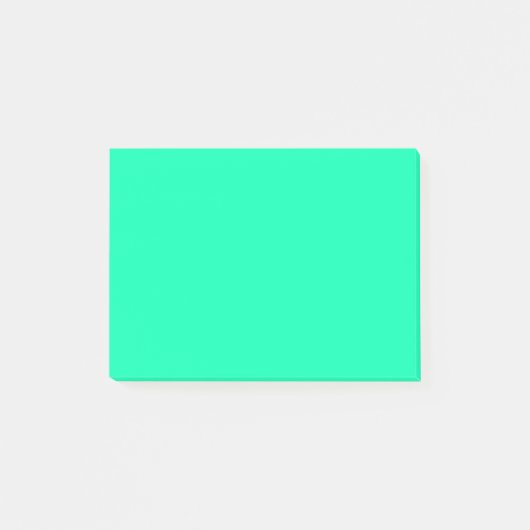 Zeeschuim Groene Stevige Kleur | Klassiek | Elegan Post-it® Notes (Voorkant)