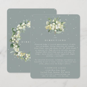 Zeeschuim-sneeuwbes+Eucalyptus-boeket aanwijzingen Informatiekaartje