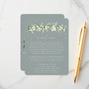 Zeeschuim Snowberry + Eucalyptus Slinger instructi Informatiekaartje
