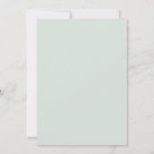 Zeeschuim Taupe Bladerige Bruiloft Kaart (Achterkant)
