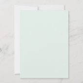 Zeeschuim Vintage Mauve Blad Bruiloft Kaart (Achterkant)