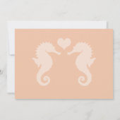 Zeese Glans en Zonsondergang Dromen Bruiloft Save The Date (Achterkant)