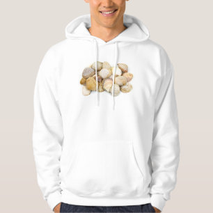 Zeeshellen, Cockleshells, schelpen, bruin wit Hoodie