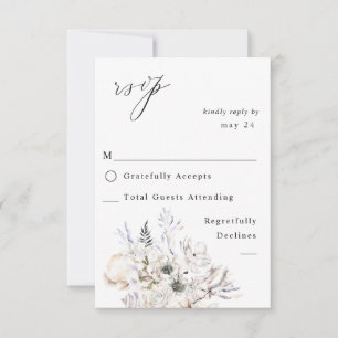 Zeeshellen en Floral-wittekruid met RSVP 3 Kaartje