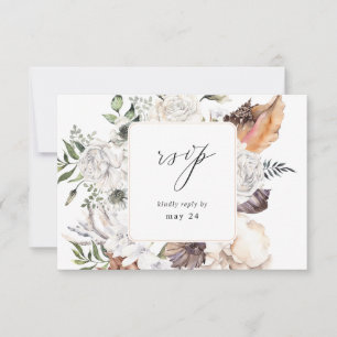 Zeeshellen en Floral-wittekruid met RSVP Kaartje