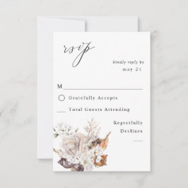 Zeeshellen en Floral-wittekruid met RSVP Kaartje