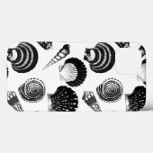 Zeeshellen - zwart-wit op witte achtergrond Case-Mate iPhone case (Achterkant (horizontaal))