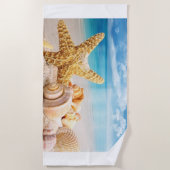 Zeeshells Beach Towel Strandlaken (Voorkant)