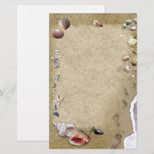 Zeeshells Briefpapier (Voorkant / Achterkant)