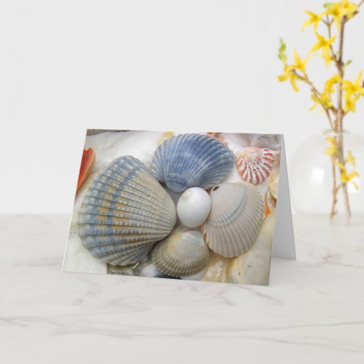 Zeeshells Christelijke Vriendag Kaart (Gele Bloem)