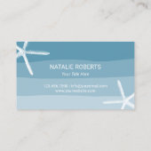 Zeeshells Elegant Shades of Blue Visitekaartje (Achterkant)