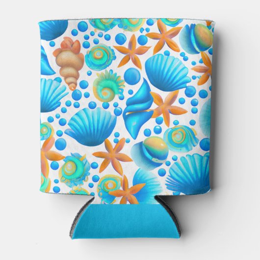 Zeeshells en zeeduivel blikjeskoeler (Voorkant)