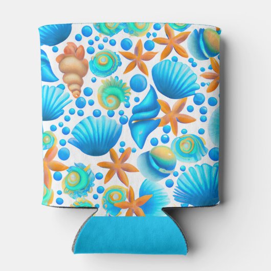 Zeeshells en zeeduivel blikjeskoeler (Achterkant)