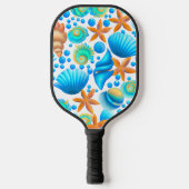 Zeeshells en zeeduivel pickleball paddle (Voorkant)
