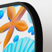 Zeeshells en zeeduivel pickleball paddle (Links Detail)