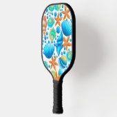 Zeeshells en zeeduivel pickleball paddle (Links)