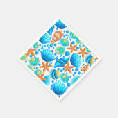 Zeeshells en zeeduivel servet (Hoek)