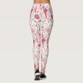 Zeeshells in Viva Magenta - Kleur van het jaar 202 Leggings (Achterkant)