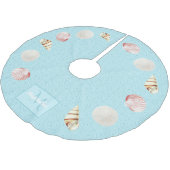 Zeeshells kerstboomrok kerstboom rok (Gekanteld)