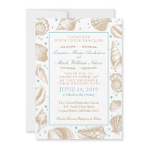 Zeeshells Nautical Beach Wedding Aqua/Tan