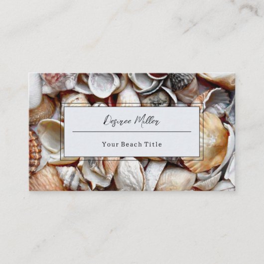 Zeeshells Ocean Beach Mooi Visitekaartje (Voorkant)
