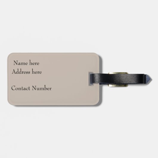 Zeeshells op de strand bagagelabel (Achterkant horizontaal)