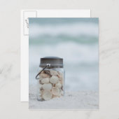 Zeeshells op de strand | Florida Briefkaart (Voorkant / Achterkant)