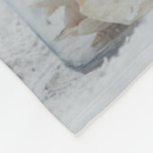 Zeeshells op de strand | Florida Fleece Deken (Hoek)
