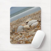 Zeeshells op het strand mousepad-kwaliteitskorting muismat (Met muis)
