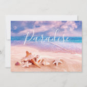 Zeeshells op het Zee Beach Aankondiging (Voorkant)