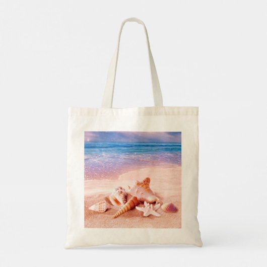 Zeeshells op het Zee Beach Tote Bag (Achterkant)