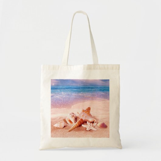 Zeeshells op het Zee Beach Tote Bag (Voorkant)