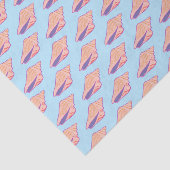 Zeeshells Simple Zee Ocean Pattern Pink Blue Tissuepapier (Detail)
