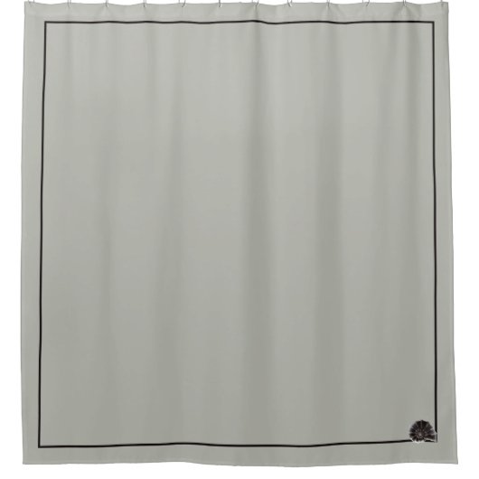 Zeeshells thuisdeeg strandkust douchegordijn (Voorkant)