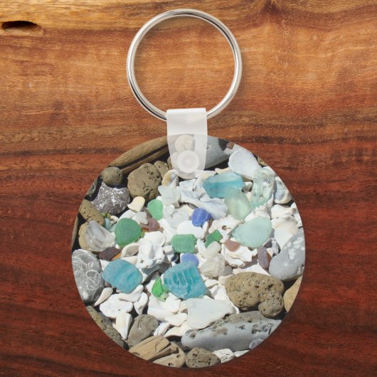 Zeeshells van zeebodem Zee sleutelhangers (Voorkant)