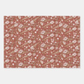 Zeeshells Zee Shells Underwater Nautical Pattern Inpakpapier Vel (Voorkant 2)