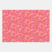 Zeeshells Zee Shells Underwater Nautical Pattern Inpakpapier Vel (Voorkant)